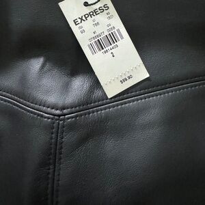 Express Vegan Leather Skirt NWT